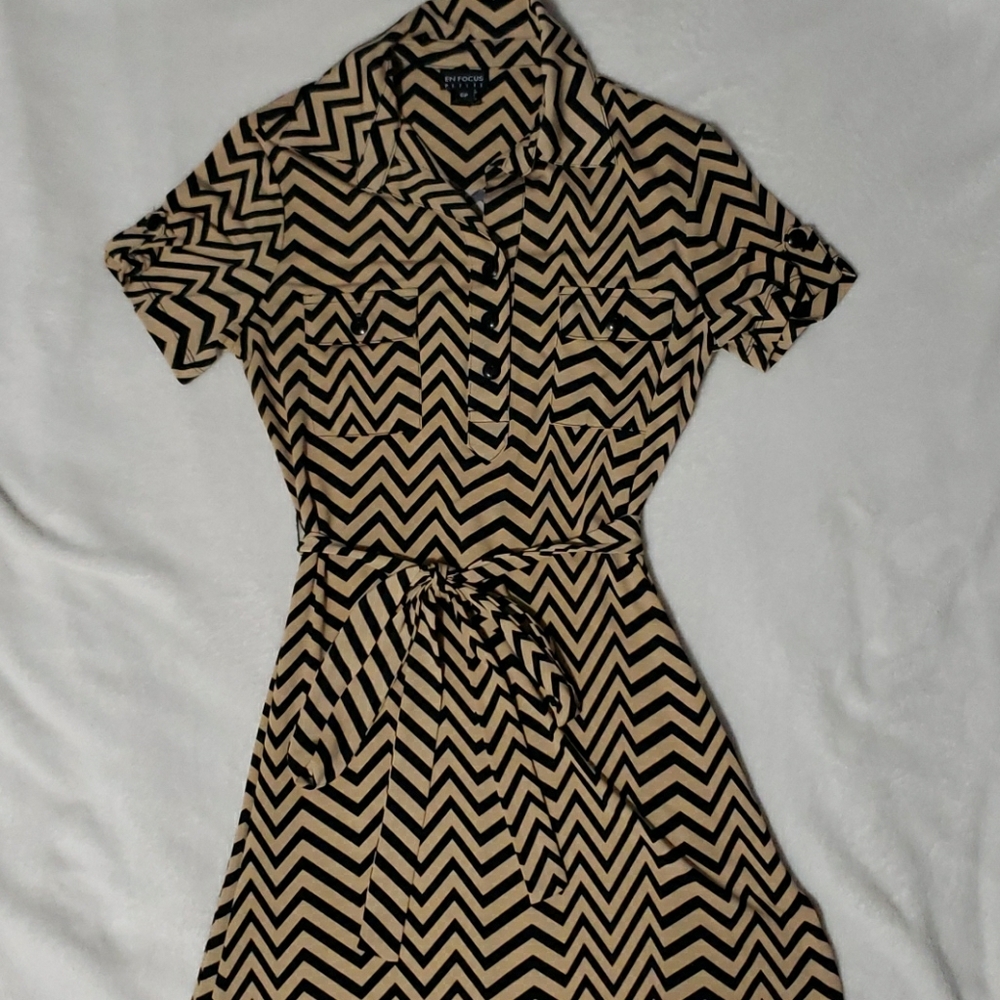 Chevron design dress